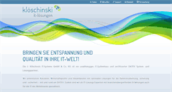 Desktop Screenshot of kloeschinski.de