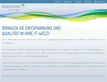 Tablet Screenshot of kloeschinski.de